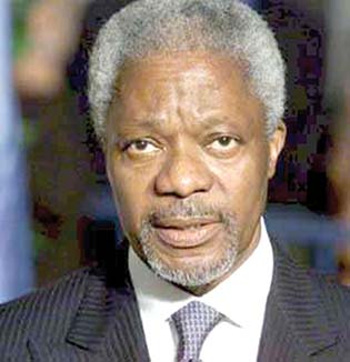 Kofi A. Annan, extrait de sa tribune sur «la lutte contre le changement climatique».
