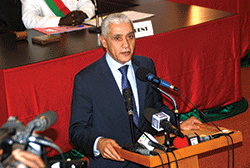 Le président de la Chambre des représentants du royaume du Maroc, Rachid Talbi Alami, était présent à l’ouverture de la session. (Ph.: Malagmam KONé)