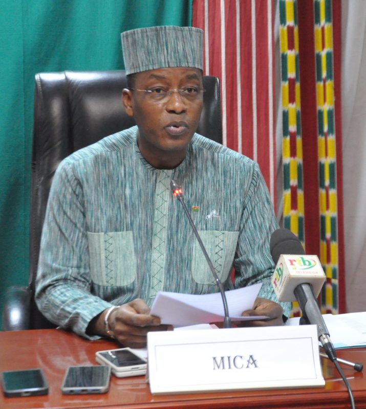 Le ministre Poda, lors du discours officiel d’ouverture des travaux. (Ph: Yvan SAMA)